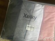 img 1 attached to 👚 Xelky Womens Crop Casual Tops Tshirt: Loose Fit Cotton Workout Tees for Yoga and Running (4 Pack) review by David Stover