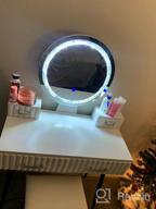 img 1 attached to Transform Your Small Space With YOURLITE Lighted Makeup Vanity Table Set review by Leah Ramirez