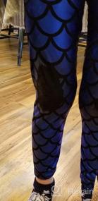 img 6 attached to Loxdonz Kids Mermaid Fish Scale Long Leggings: Stretchy and Stylish Tight Pants for Baby Girls