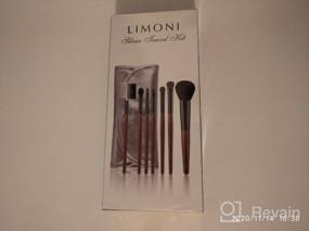 img 10 attached to Limoni Набор кистей Silver travel kit, 7 шт. серебристый/коричневый/черный