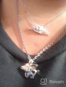 img 6 attached to Ожерелье с сердечком из стерлингового серебра для женщин и девочек, милый кулон с домашним животным, ювелирный подарок