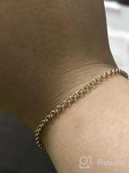 img 1 attached to ✨ 10k Yellow Gold Rolo Foot Anklet, Bracelet, or Necklace by Ritastephens - Enhanced for SEO review by Janet Bartling