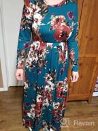 img 1 attached to Floral Maxi Dress With Pockets: Women'S Casual And Comfortable Fall Long Sleeve Dress By LAINAB review by Kristen Simon