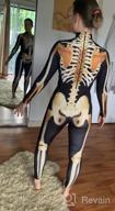 img 1 attached to Women Halloween Skull Print Jumpsuit Outfit Long Sleeve Costume review by Jevon Sterling