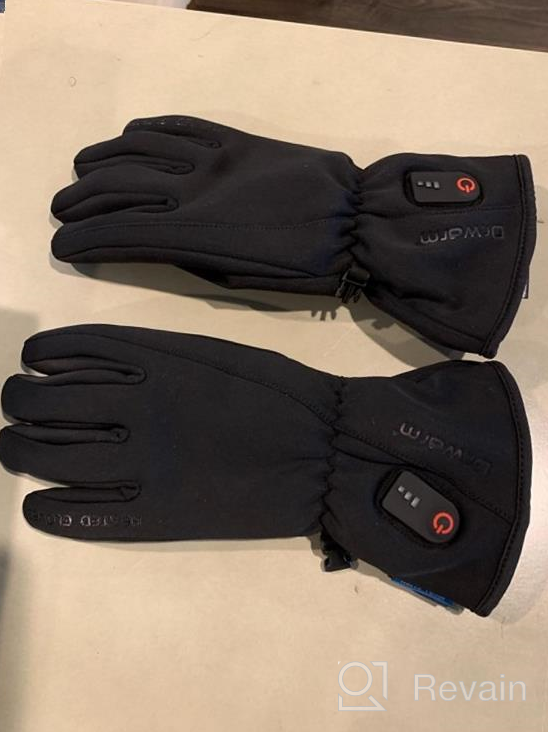 img 1 attached to Waterproof Heated Gloves For Men And Women - Upgraded Rechargeable Battery Electric Thermal Ski Gloves With Touchscreen And Anti-Slip Design For Cycling, Motorcycling, Hiking, And Skiing - Size M review by Robert Capers