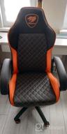 img 2 attached to Gaming chair COUGAR Fusion, upholstery: imitation leather, color: black/orange review by Anastazja Andrzejews ᠌