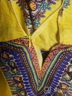 img 1 attached to Stand Out At Your Next Party In SHENBOLEN'S African Print Dashiki Dress review by Kenneth Martin