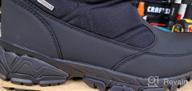 img 1 attached to Winter Waterproof Snow Boots For Men - Warm, Lightweight And Slip-On With Mid-Calf Zipper - Perfect For Outdoor Athletic Activities - SILENTCARE review by Jeff Wells