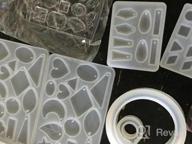 img 1 attached to Resin Molds For Jewelry, Paxcoo 678Pcs Earring Making Kit With 28Pcs Earring Epoxy Molds And 650Pcs Earring Hooks, Jump Rings For Resin Jewelry, Pendants, Resin Crafts, DIY Earring review by Bill Ramani
