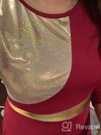 img 1 attached to Metallic Gold Color Block Loose Fit Full Length Church Dancewear For Women: IBAKOM Liturgical Praise Dance Worship Long Dress review by Kyle Larjin