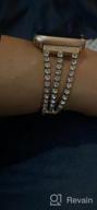 картинка 1 прикреплена к отзыву Rose Gold Bling Diamond Rhinestone Metal Link Bracelet Compatible With Apple Watch Band 38Mm 40Mm 41Mm - Series 8 7 6 5 4 3 2 1 SE Women'S Replacement от Kachilla Mountain