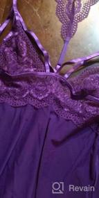 img 8 attached to Women'S Sexy Lace Babydoll Sleepwear Dress Nightdress