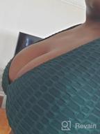 img 1 attached to SEASUM Women'S Textured Sports Bras - High Support Crop Tops For Yoga, Gym Workouts, And Middle Impact Activities review by Shelley Nims