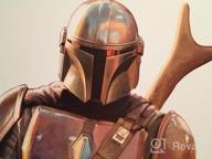 img 1 attached to Transform Your Space With RoomMates' Star Wars: The Mandalorian Boba Fett Giant Wall Decal review by Rafael Lewis