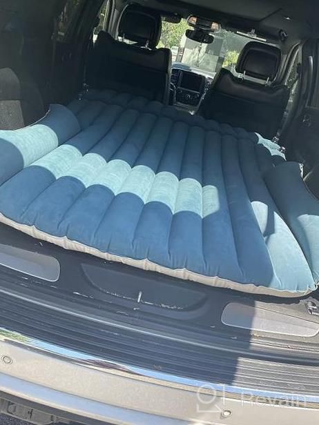 img 1 attached to WEY&FLY SUV Air Mattress Thickened And Double-Sided Flocking Travel Mattress Camping Air Bed Dedicated Mobile Cushion Extended Outdoor For SUV Back Seat 4 Air Bags review by Chris Spoja