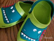 img 1 attached to 🦕 PEALAND Lightweight Dinosaur Slippers for Toddler Boys - Shoes, Clogs, and Mules review by Chris Bertoli