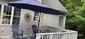 img 8 attached to 14Ft Extra Large Double-Sided Patio Umbrella W/Crank & 1.89 Inch Pole - Gray By SUPERJARE