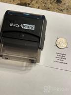 img 1 attached to Customize Your Return Address With ExcelMark Large Self-Inking Rubber Stamp - Up To 5 Lines & Many Font Choices! review by Sam Bell
