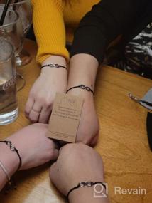img 5 attached to 🤝 KINGSIN Family Sister Gift Pinky Promise Bracelets Set: Friendship & Sisterhood Bonding Bracelet for Best Friends and Sisters