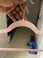 img 1 attached to Upgrade Your Closet Organization With ManGotree Velvet Hangers - 36 Pack Of No-Slip, Ultra-Slim Hangers In Light Pink review by Kim Aguilar
