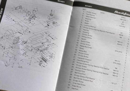 img 1 attached to Bucktool BD4801: Power Your Projects With A Bench Belt And Disc Sander review by Jason Hood