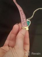 img 1 attached to 💎 HMOOY Titanic Heart of The Ocean Necklace: A Captivating Emerald and Sapphire Pendant Jewelry for Women and Girls review by Timothy Bobbert