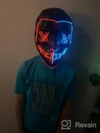 img 1 attached to Get Your Party Started With AnanBros Scary LED Halloween Mask - Perfect For Masquerade, Cosplay And More! Shop Now For Men, Women And Kids review by Bill Lacy