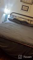 img 1 attached to Full Dark Copper Metal Bed Frame W/Headboard & Footboard - No Box Spring Needed! review by Adrian Ojeda
