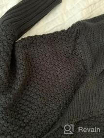 img 5 attached to Women'S Batwing Sleeve Cardigan Sweater: CHERFLY Knit Wrap Shawl Outwear