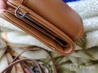 img 1 attached to Women'S Lightweight Leather Crossbody Shoulder Bag, Cell Phone Wallet Purse Handbag review by Michael Cormier