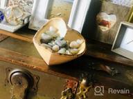 img 1 attached to Handcrafted Heart-Shaped Bowl Made Of Eco-Friendly Mango Wood With Bark review by Matthew Henderson