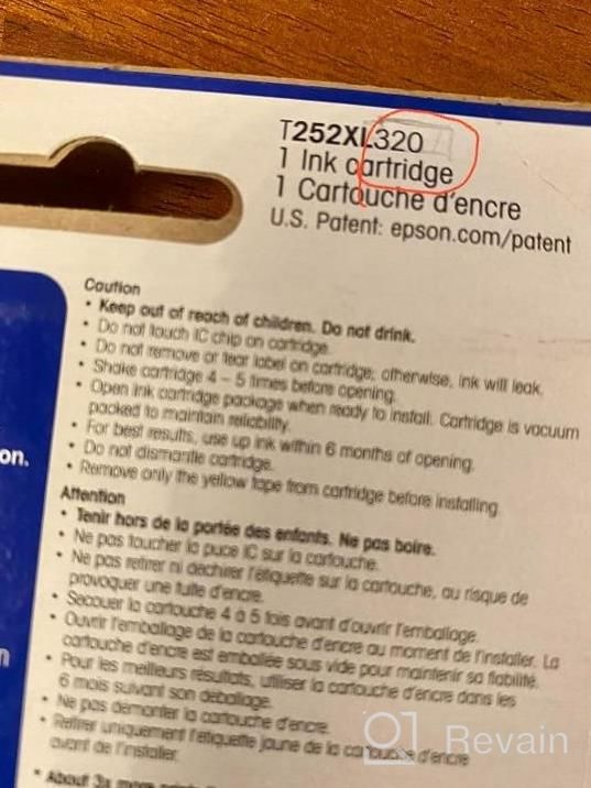 img 1 attached to High Capacity Cyan Ink Cartridge: EPSON T252 DURABrite Ultra For Epson WorkForce Printers review by Douglas First