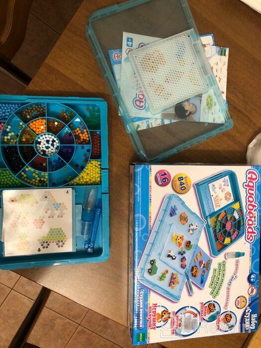 img 1 attached to 🎨 Aquabeads Beginner’s Studio: Ultimate Bead Art Kit for Kids (Ages 4+) review by Seunghyun Nahm ᠌