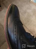 img 1 attached to Upgrade Your Style: Vostey Classic Wingtip Brogue Men'S Dress Shoes review by Jere Mosley