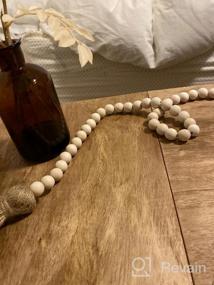 img 7 attached to Add Rustic Charm To Your Home With EasyBravo'S 58 Inch Wood Bead Garland