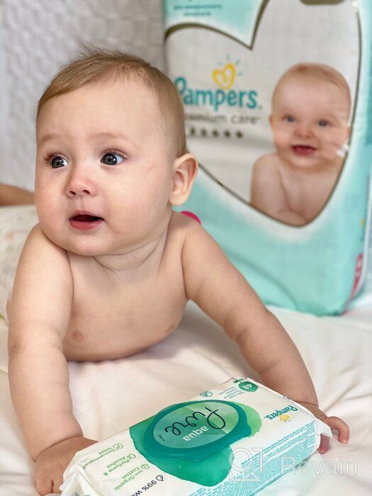 img 1 attached to Pampers Aqua Pure Wipes: Four-Pack for Gentle and Effective Baby Care review by Agata Huas-Brodecka ᠌