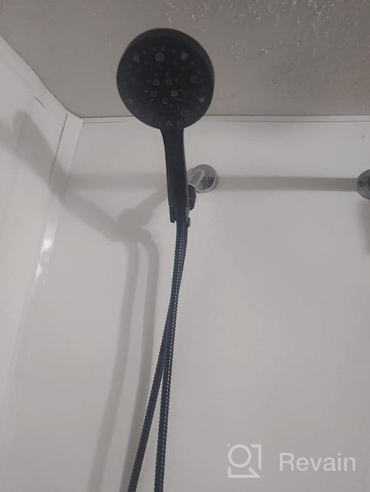 img 1 attached to Cobbe Filtered Handheld Shower Head - 6 Spray Modes With 60" Hose And Water Softening Beads For Hard Water - Removes Chlorine And Harmful Substances - High Pressure Showerhead In Chrome Finish review by Bronson Hussain