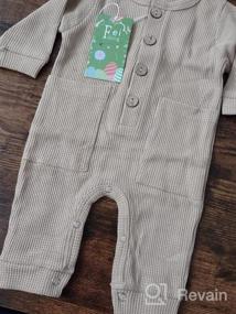 img 5 attached to Adorable Unisex Baby Romper Jumpsuits - 2 Pack Set By Feidoog