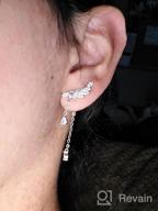 img 1 attached to Sparkle And Shine With YOQUCOL Angel'S Wings Ear Climber Earrings: Perfect For Girls And Women review by Mike Krzywicki