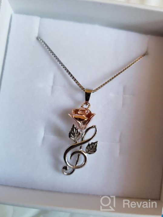 img 1 attached to Show Your Love With Sterling Silver Rose Flower Set In Rose Gold - Perfect Gift For Her review by Christopher Ruth