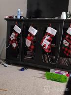 img 1 attached to Set Of 4 Buffalo Plaid Christmas Stockings For Festive Xmas Décor By Shareconn review by Richard Gilbert