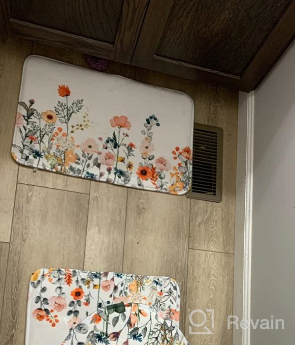 img 1 attached to Complete Your Bathroom Look With Our 3-Piece Flower Bath Mat Set - Soft, Absorbent, And Non-Slip review by Freddie Newton