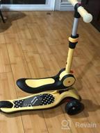img 1 attached to Get Your Kids Rolling With The Besrey Toddler Kick Scooter - Foldable & Adjustable With LED Light Wheels And Rear Brake! review by Sam Dhungana