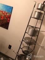 img 1 attached to Free Standing Cookware Stand With 6 Tiers, Hammered Steel Pot Rack (Fully Assembled) review by Abdy Traini