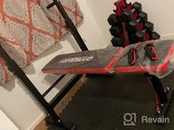 img 1 attached to Boost Your Fitness Routine: OppsDecor Adjustable Weight Bench With Barbell Rack For Home Gym Strength Training review by Aaron Clayton