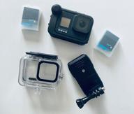img 1 attached to GoPro HERO8 Black Ultimate Bundle - HERO8 Black Camera, Shorty, Head Strap, 32GB SD Card, 2 Rechargeable Batteries review by Doyun Siu ᠌