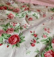 img 1 attached to Elevate Your Bedroom With FADFAY'S Watercolor Floral Duvet Cover - Vintage Farmhouse Bedding In Soft Cotton review by Dawn Miller