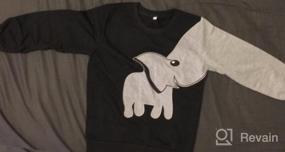 img 7 attached to Toddler Elephant Long Sleeve Top - Boy's Sport Sweatshirt and Tee