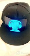 img 1 attached to LED Sound Activated Baseball Cap Flashing Hat Rave Light Up DJ Snapback For Men And Women review by Clinton Delgado