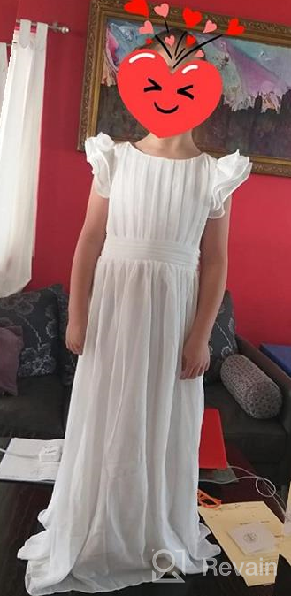img 1 attached to Castle Fairy Communion Pageant Bridesmaid Girls' Clothing for Dresses review by Rebecca Guerra